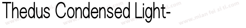 Thedus Condensed Light字体转换